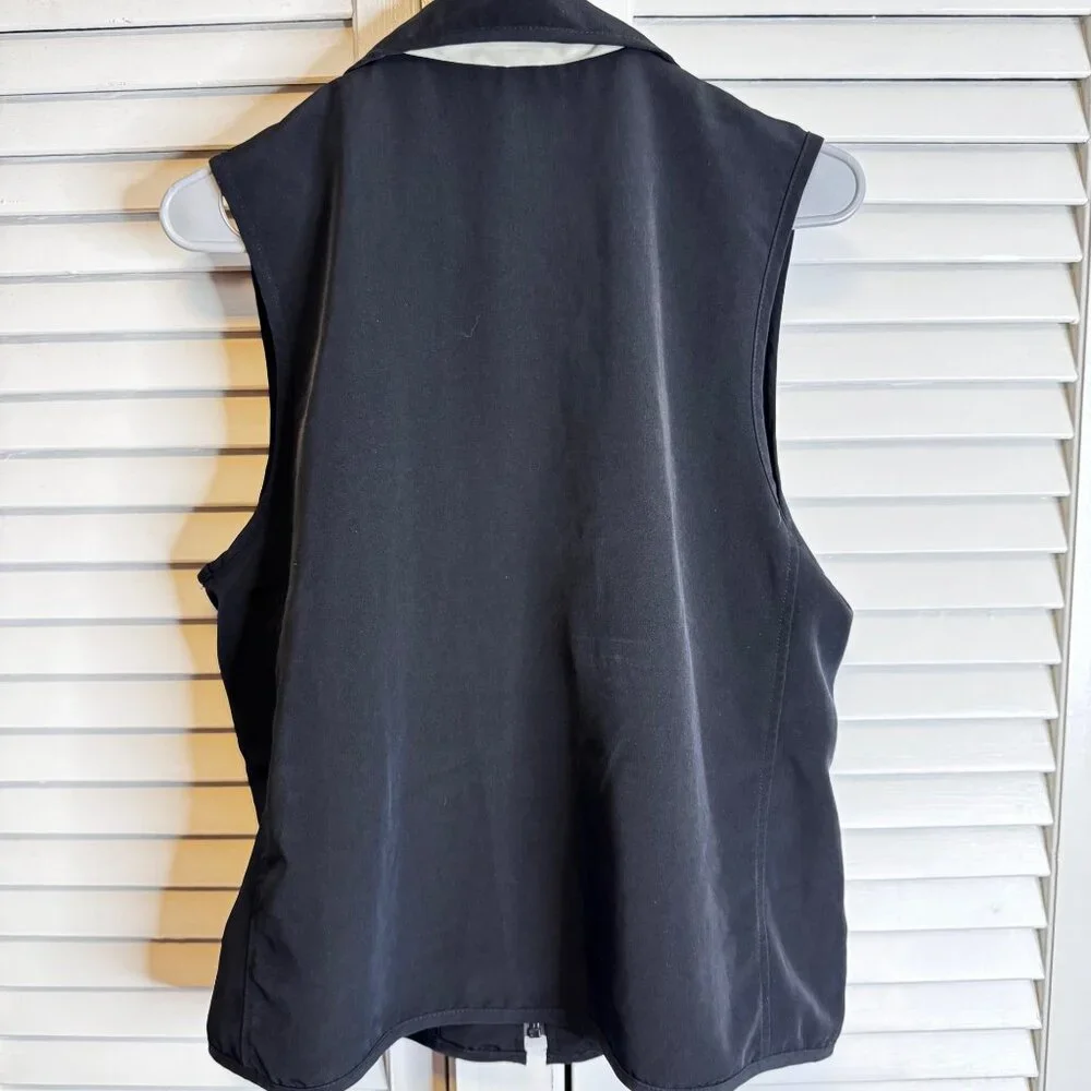 HALEY RESERVE WOMENS MEDIUM BLACK ZIP UP PERFORMANCE VEST GOLF GORPCORE SPORTY - Picture 8 of 8